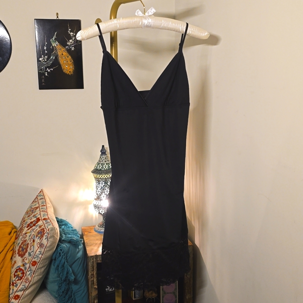 Body-hugging slip dress